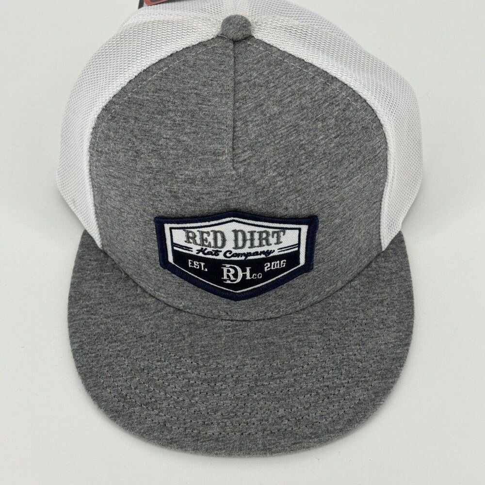 Red Dirt Hat Co Heather Gray & White 5 Panel SnapBack Hat + Big City Patch